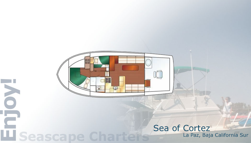 Seascape Charters - Seascape floorplan